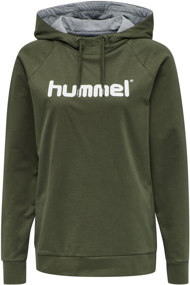 Hummel Hmlgo Cotton Logo Hoodie Woman - grape leaf