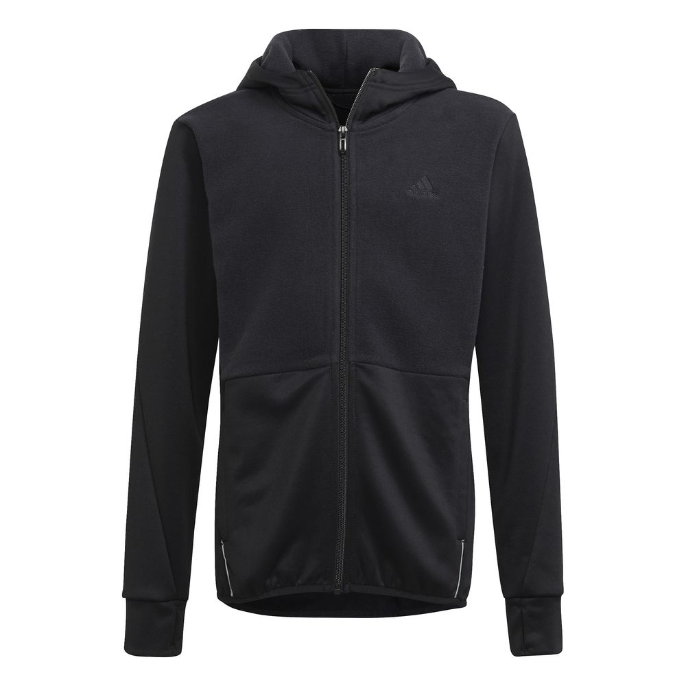 adidas Kinder Designed to Move Fleece Kapuzenjacke – Genderneutral