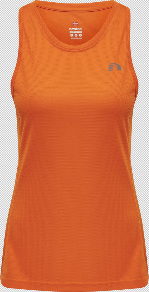 newline Women Core Running Singlet - orange tiger