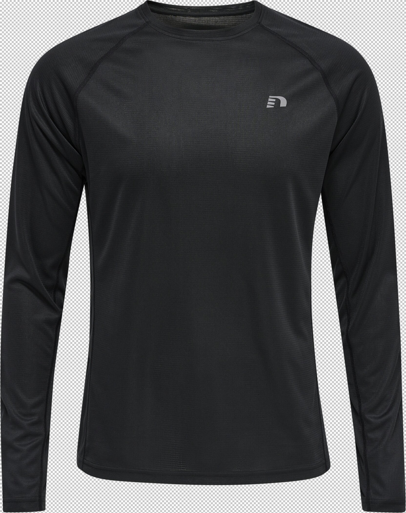 newline Men Core Running T-Shirt L/S - black