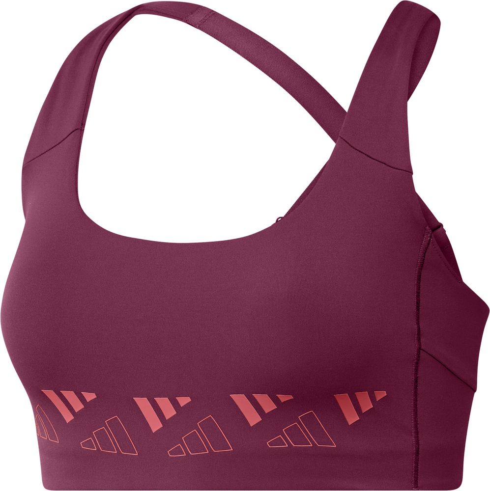 adidas Damen adidas Powerimpact Training Medium-Support Logo Sport-BH