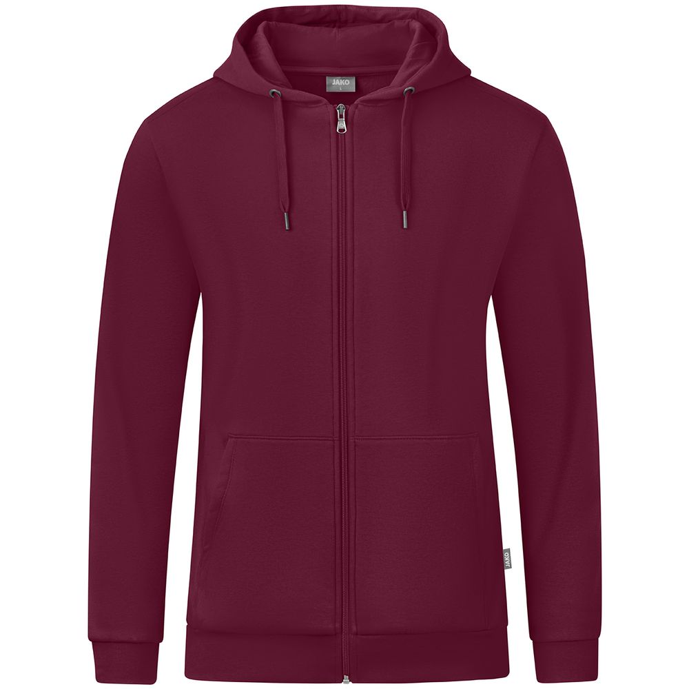 Jako Kapuzenjacke Organic - maroon