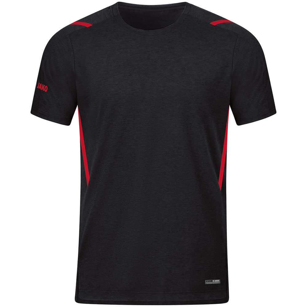 Jako T-Shirt Challenge - schwarz meliert/rot