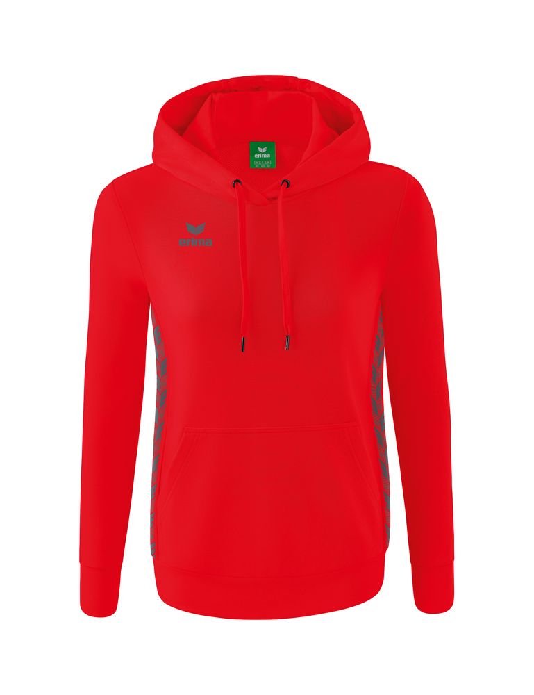Erima Essential Team Hoody - red/slate grey