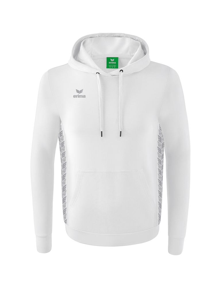 Erima Essential Team Hoody - white/monument grey