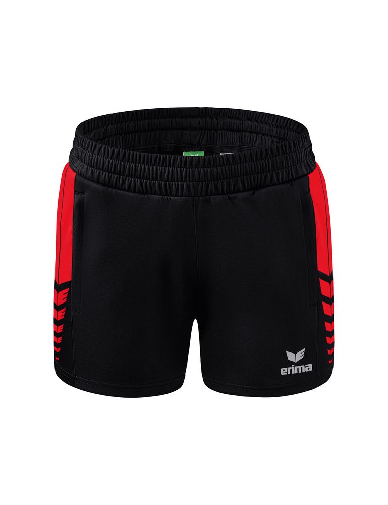 Erima Six Wings Shorts Without Inner Slip - black/red