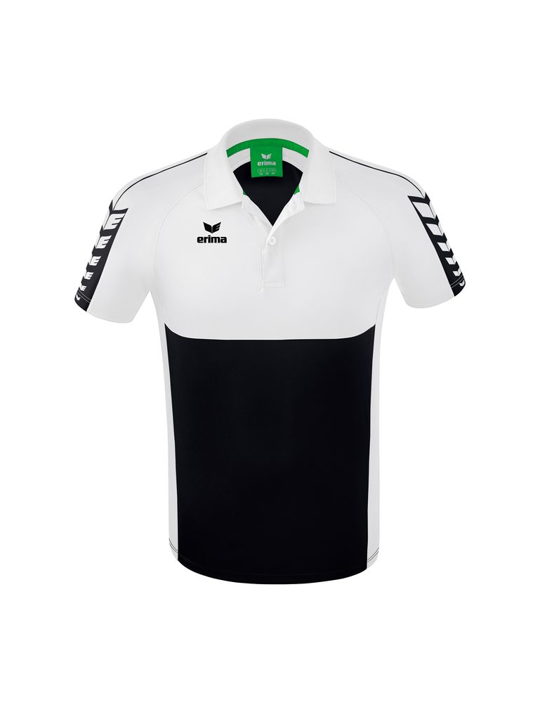 Erima Six Wings Poloshirt Function - black/white
