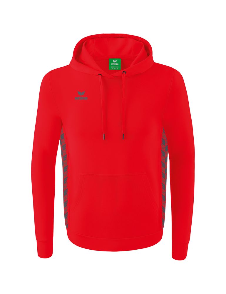 Erima Essential Team Hoody - red/slate grey