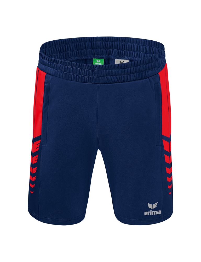 Erima Six Wings Shorts Without Inner Slip - new navy/red