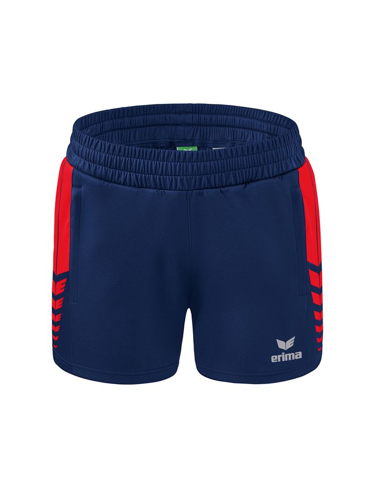 Erima Six Wings Shorts Without Inner Slip - new navy/red