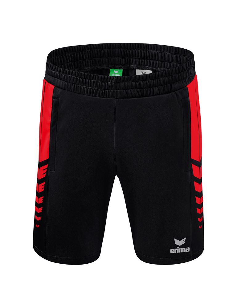 Erima Six Wings Shorts Without Inner Slip - black/red