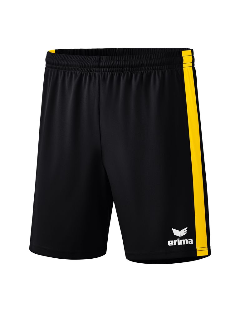 Erima Retro Star Shorts Without Inner Sli - black/yellow
