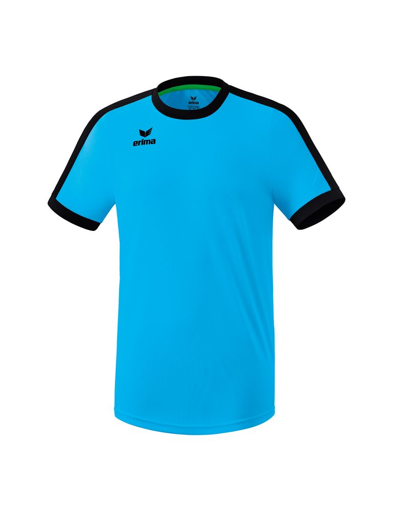 Erima Retro Star Jersey Shortsleeve - curacao/black