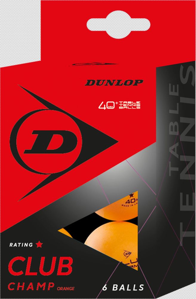 Dunlop 40+ Club Champ 6 Ball Orange - orange