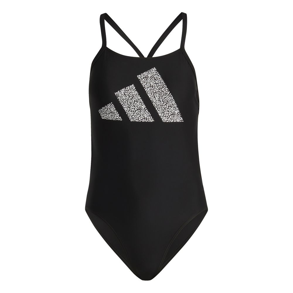adidas Damen 3 Bar Logo Print Badeanzug