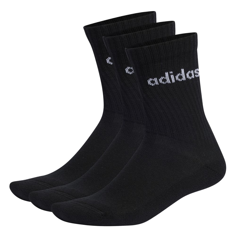adidas Herren Linear Crew Cushioned Socken, 3 Paar