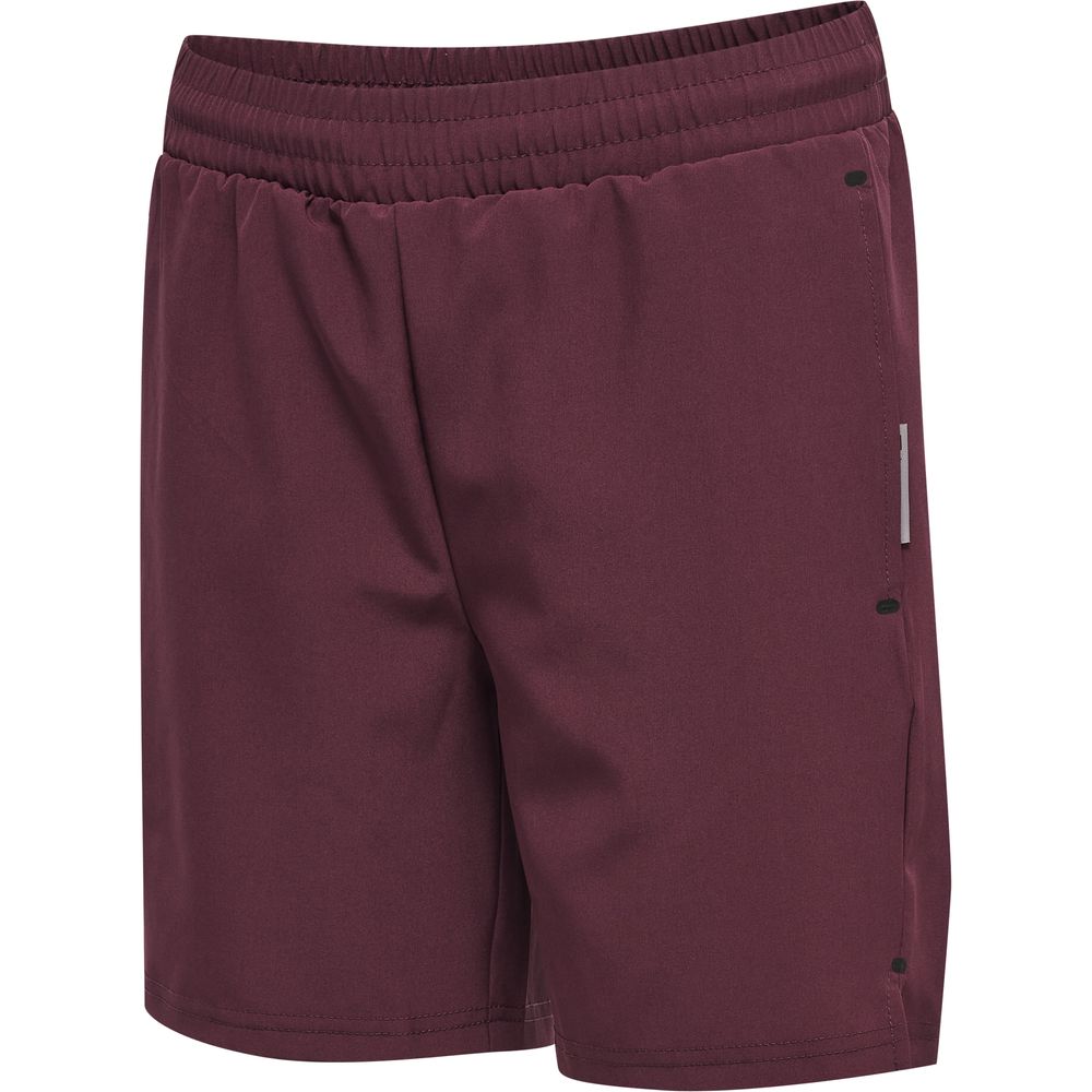 Hummel Hmlmove Grid Woven Shorts Kids - grape wine