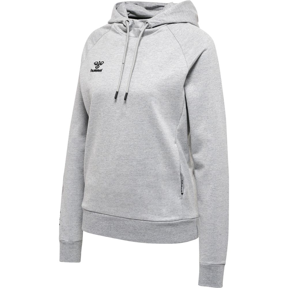 Hummel Hmlmove Grid Cotton Hoodie Woman - grey melange