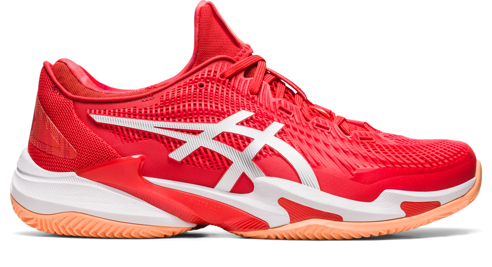 Asics Court Ff 3 Novak Clay - fiery red/white