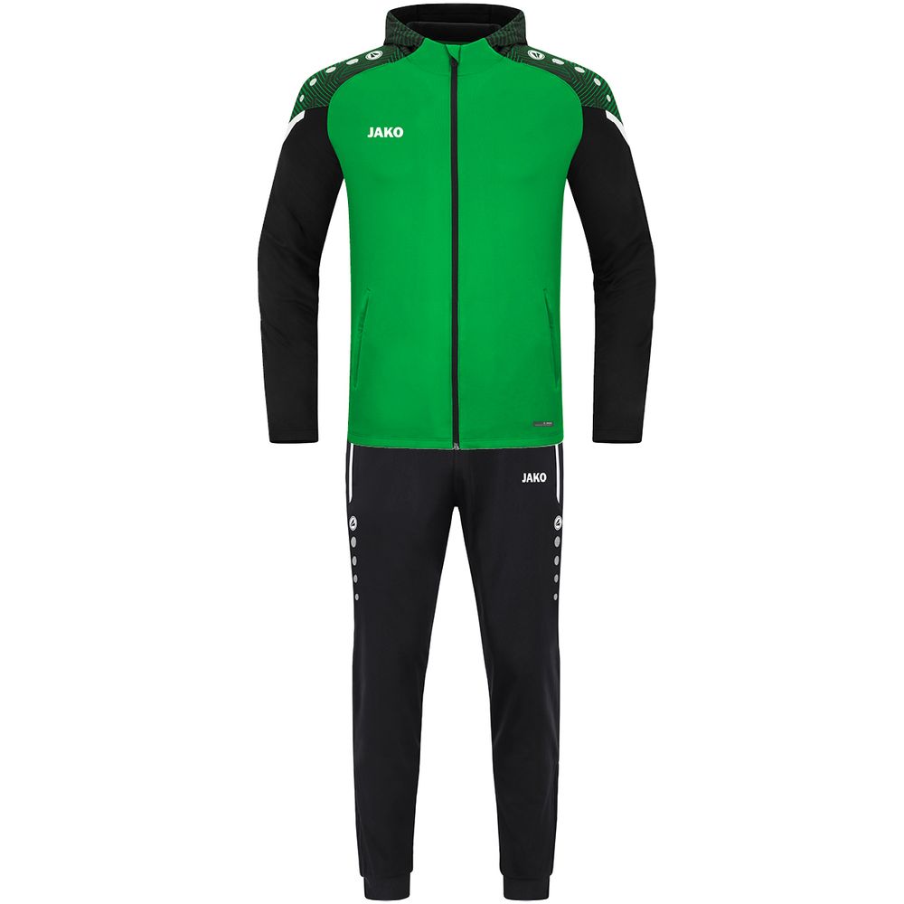 Jako Trainingsanzug Polyester Performance Mit Kapuze - soft green/schwarz
