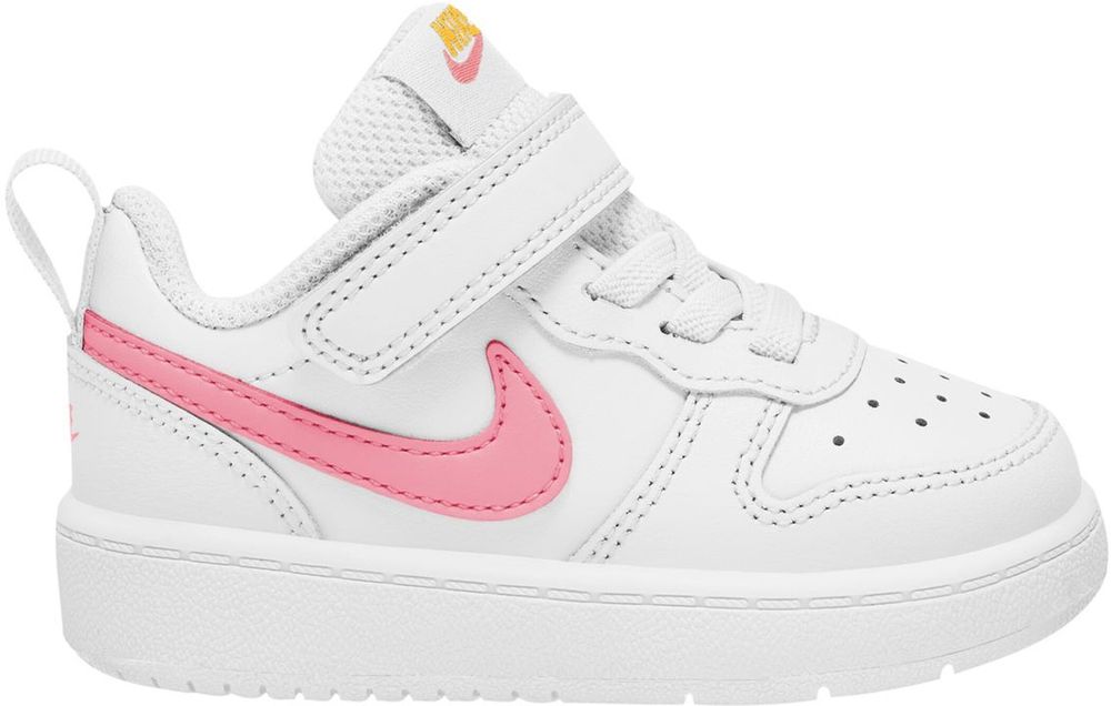 Nike Kinder Sneaker Freizeitschuhe Nike Court Borough Low 2 (Tdv)   white/coral chalk