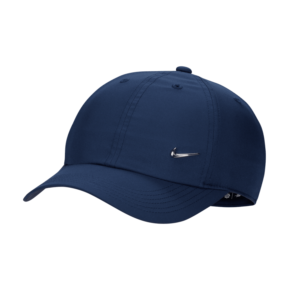 Nike Dri-FIT Club Unstrukturierte Metall-Swoosh-Cap für Kinder - Blau