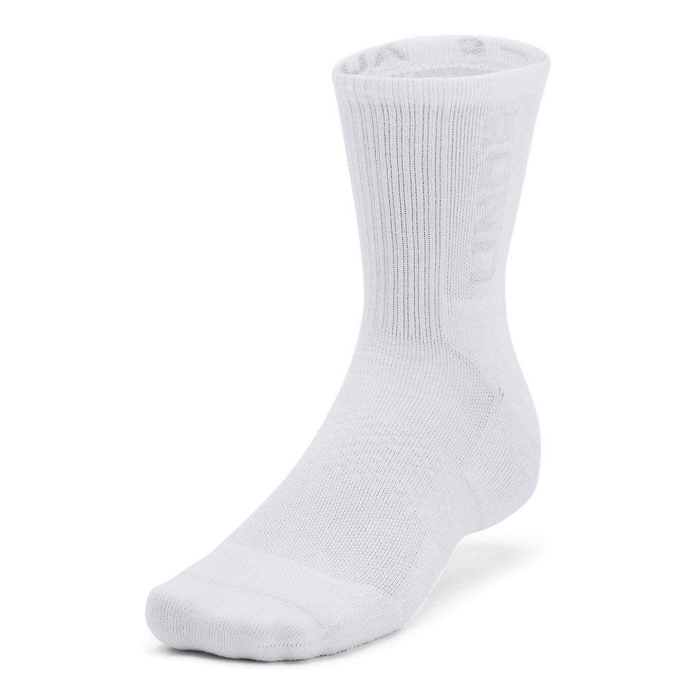 Under Armour Ua 3-Maker 3Pk Mid-Crew - white