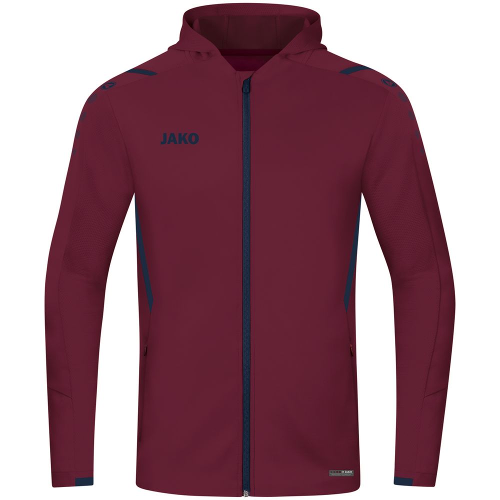 Jako Trainingsjacke Challenge Mit Kapuze - maroon/marine
