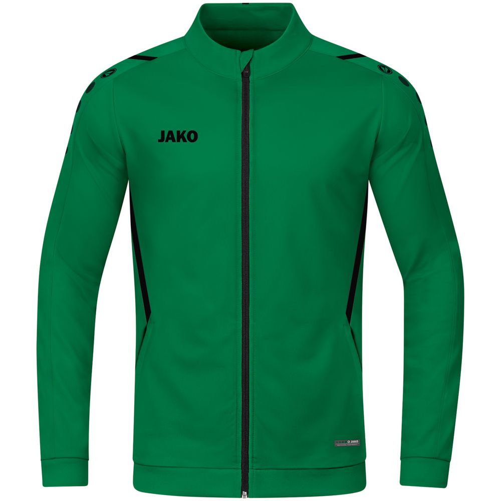 Jako Polyesterjacke Challenge - sportgrün/schwarz