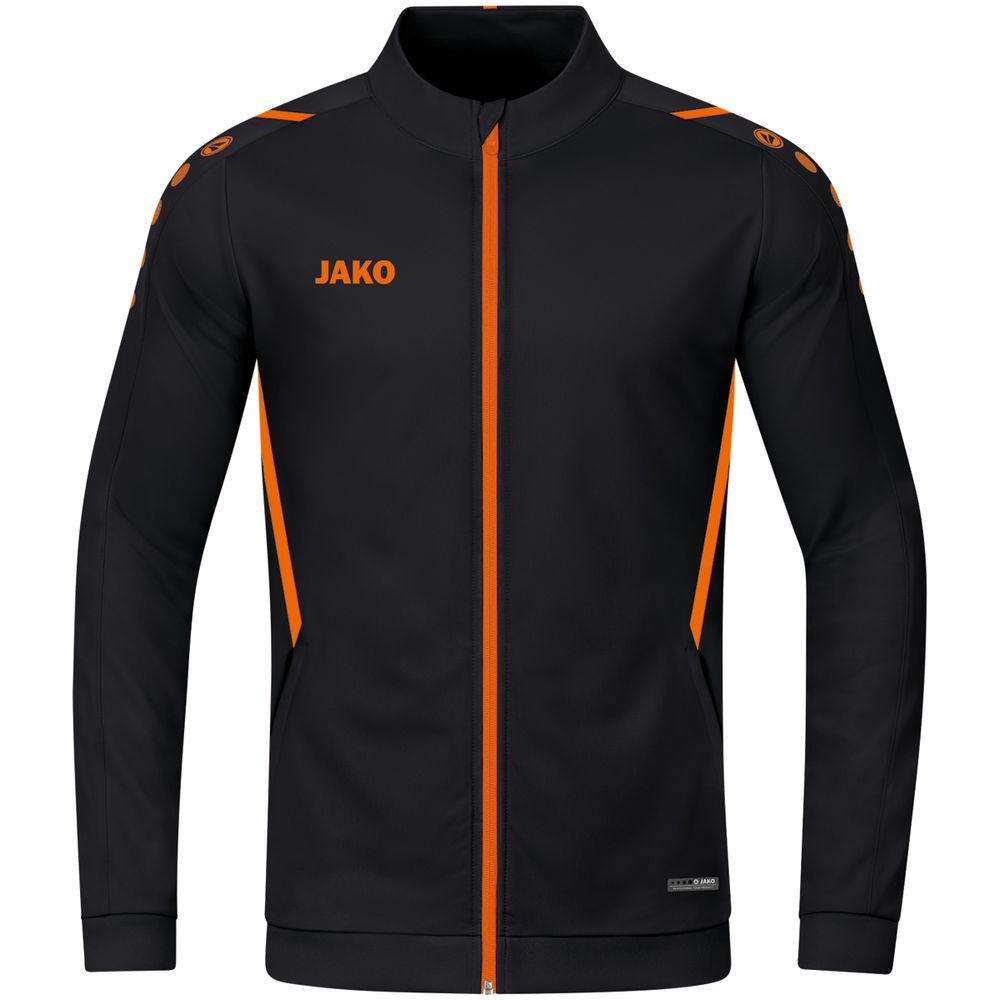 Jako Polyesterjacke Challenge - schwarz/neonorange