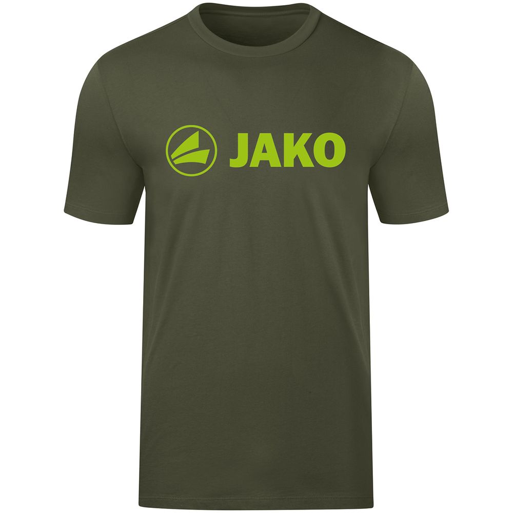 Jako T-Shirt Promo - khaki/neongrün