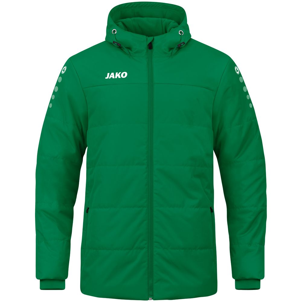 Jako Coachjacke Team Mit Kapuze - sportgrün
