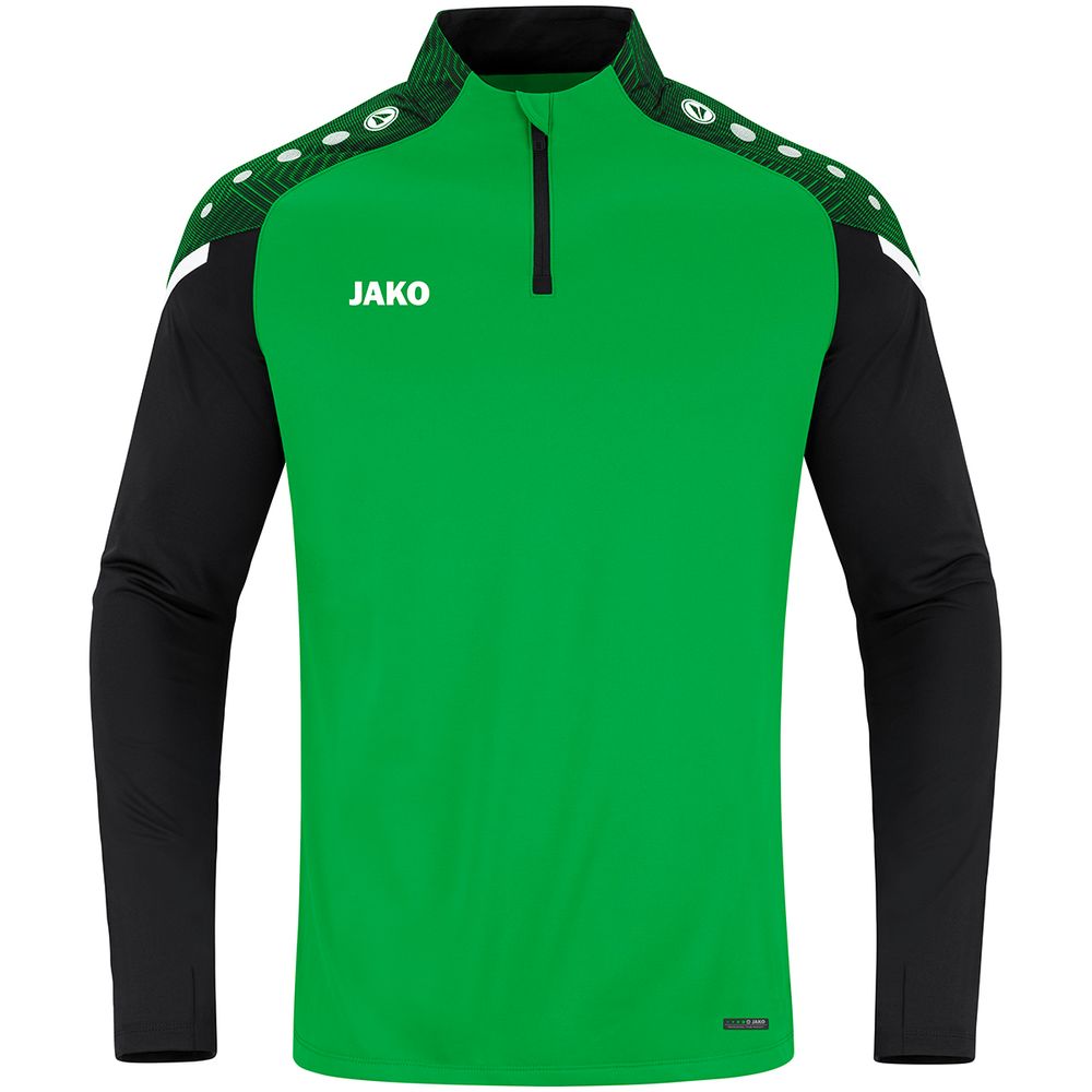 Jako Ziptop Performance - soft green/schwarz