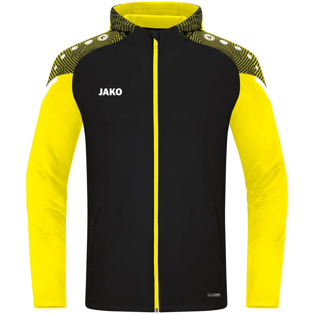Jako Kapuzenjacke Performance - schwarz/soft yellow