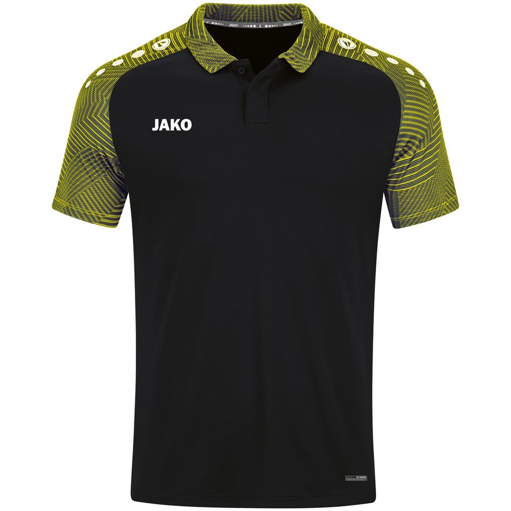Jako Polo Performance - schwarz/soft yellow