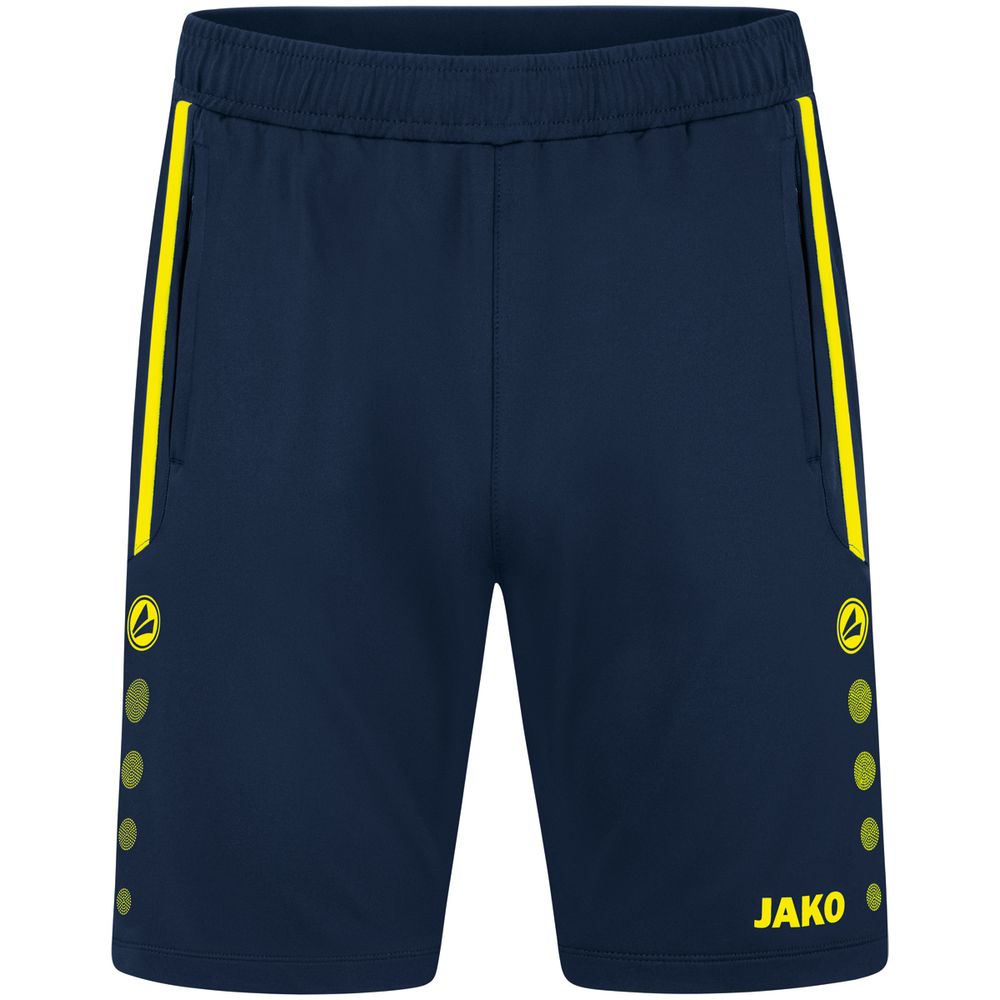 Jako Trainingsshort Allround - marine/neongelb
