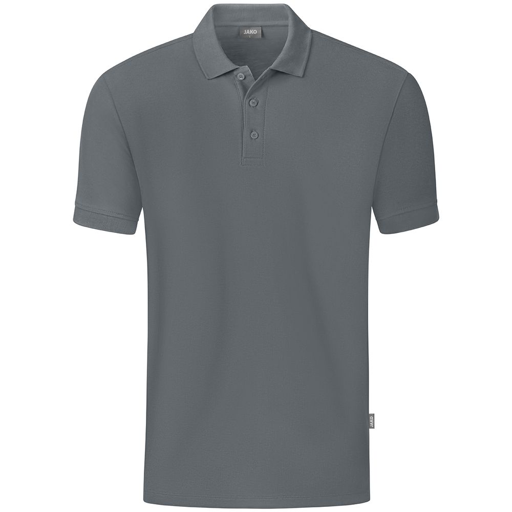 Jako Polo Organic - steingrau
