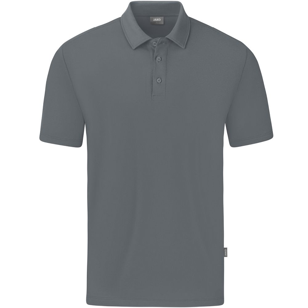 Jako Polo Organic Stretch - steingrau
