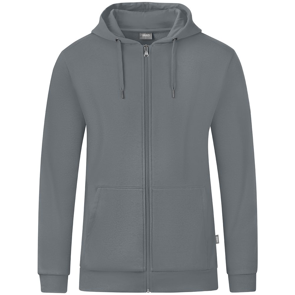 Jako Kapuzenjacke Organic - steingrau