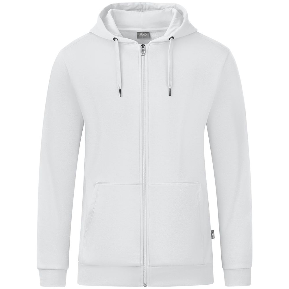 Jako Kapuzenjacke Organic - weiß