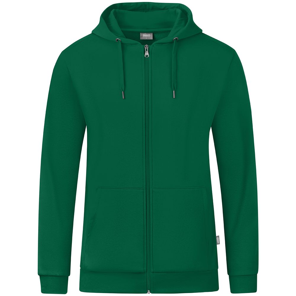 Jako Kapuzenjacke Organic - grün