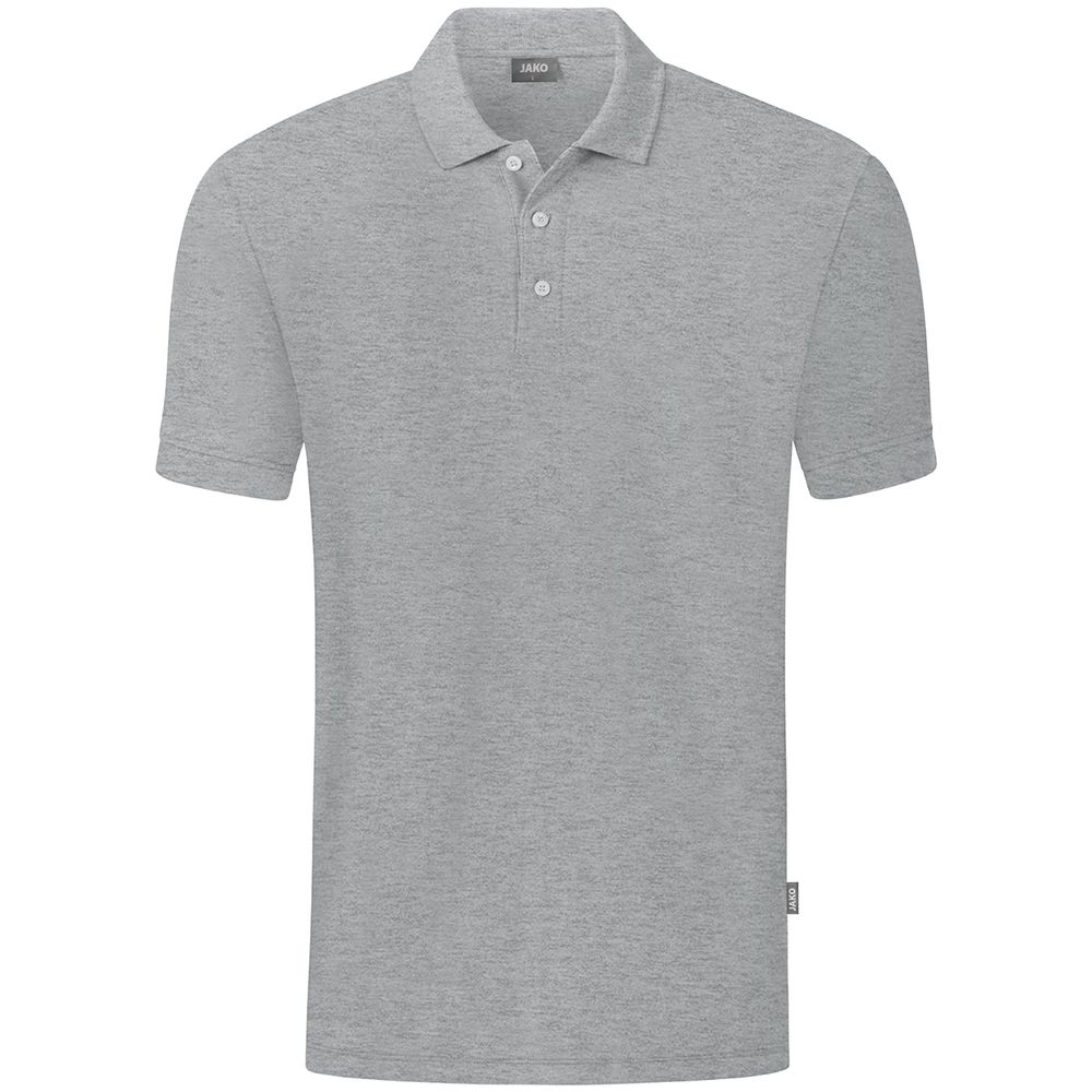 Jako Polo Organic - hellgrau meliert