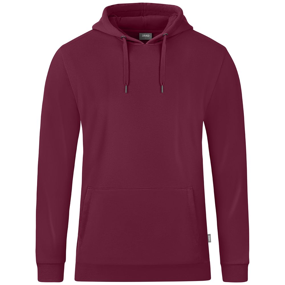 Jako Kapuzensweat Organic - maroon