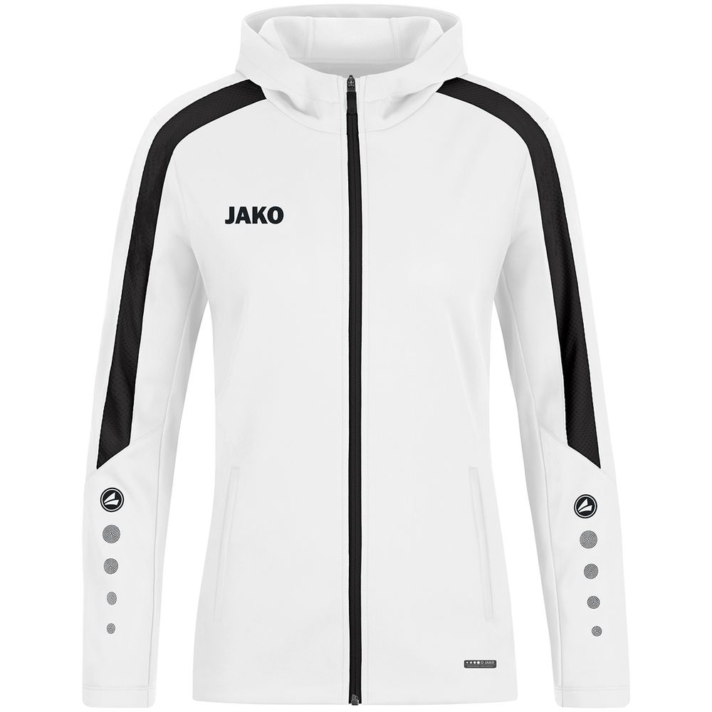 Jako Kapuzenjacke Power - weiß