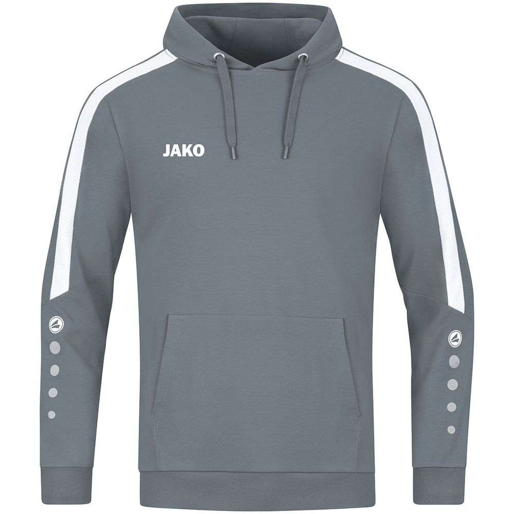Jako Kapuzensweat Power - steingrau