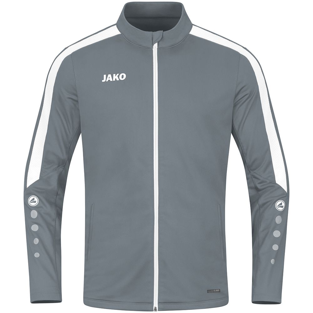 Jako Polyesterjacke Power - steingrau