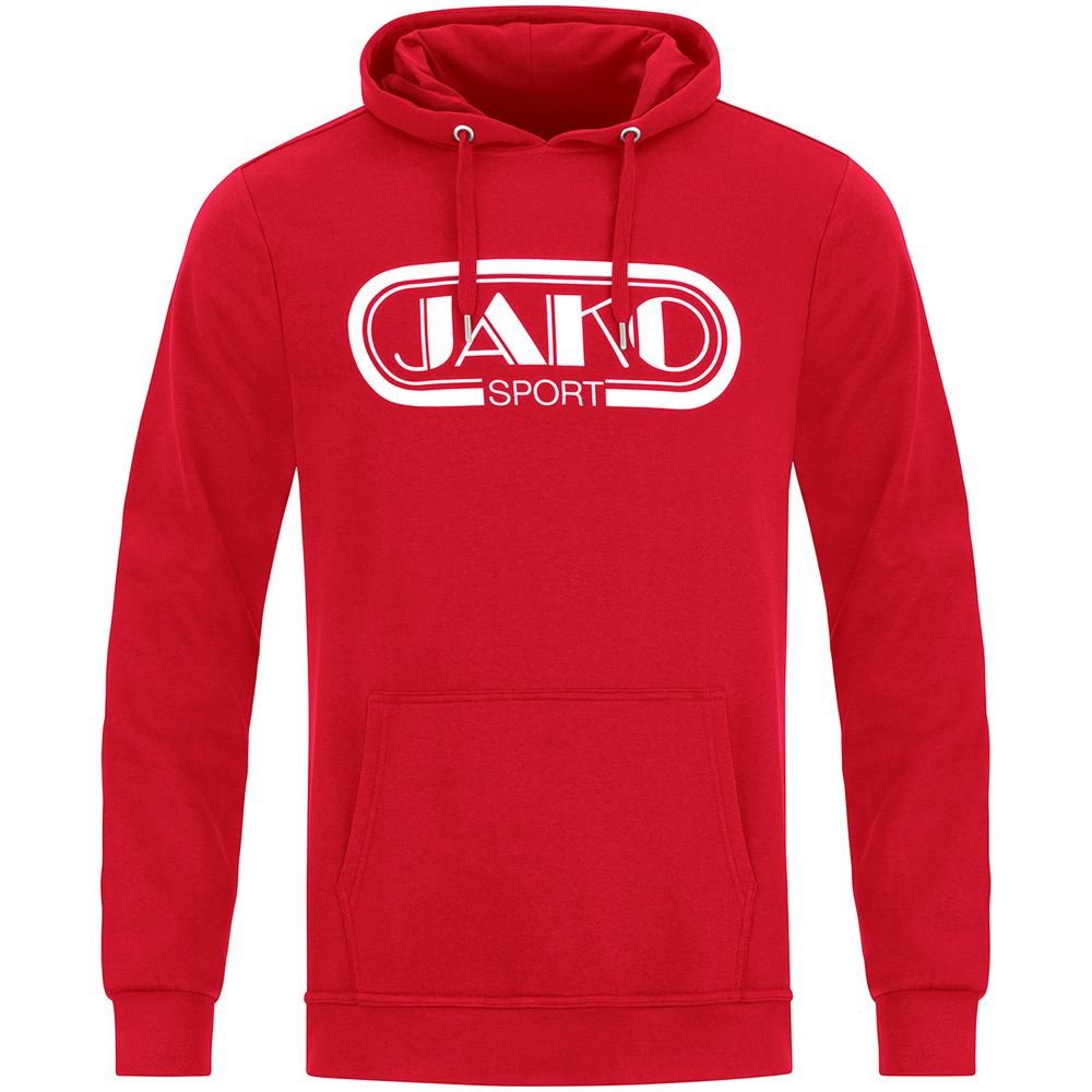 Jako Kapuzensweat Retro - rot