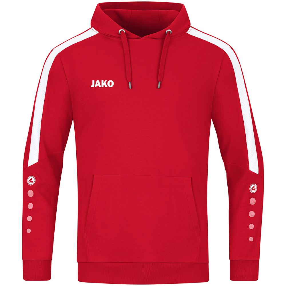 Jako Kapuzensweat Power - rot
