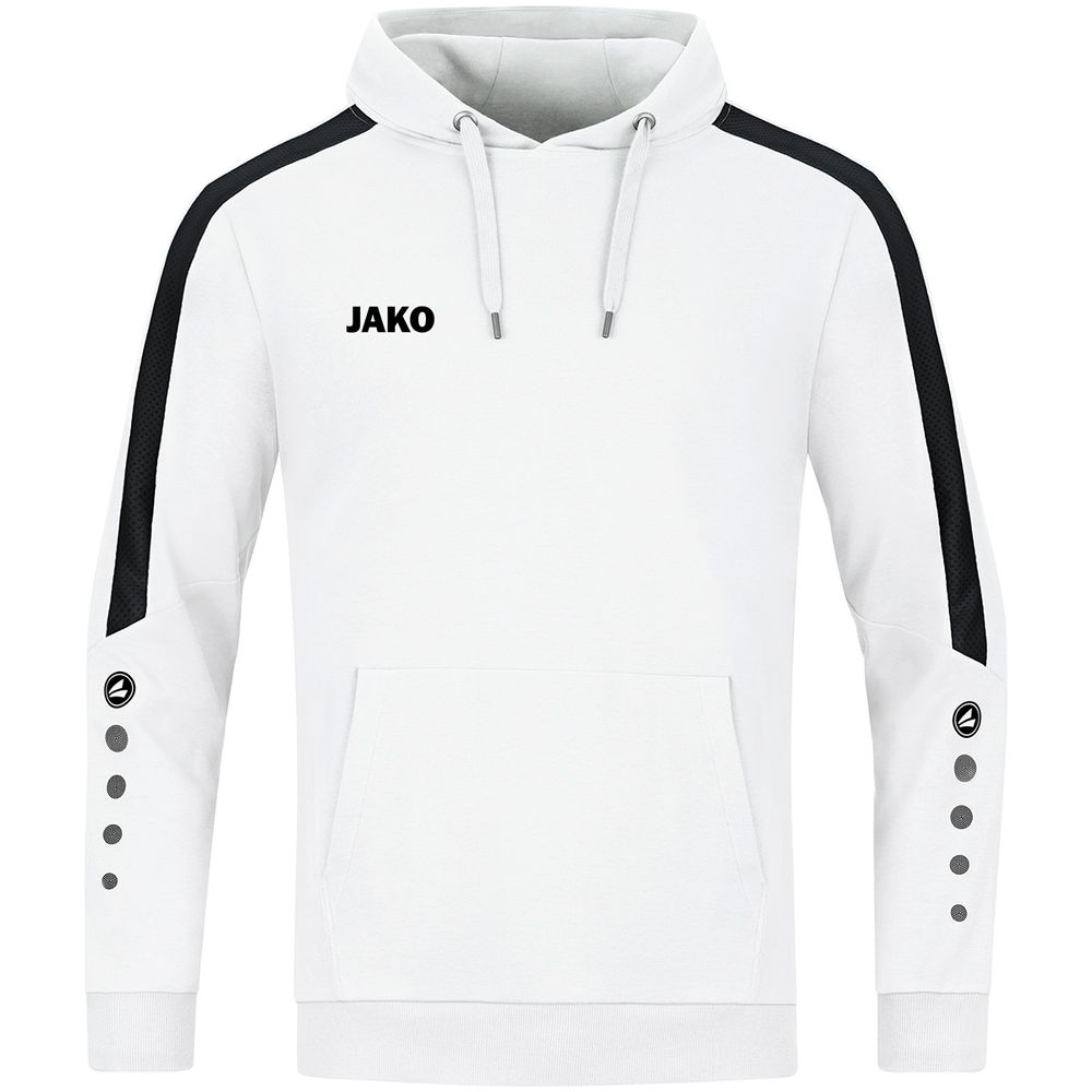 Jako Kapuzensweat Power - weiß