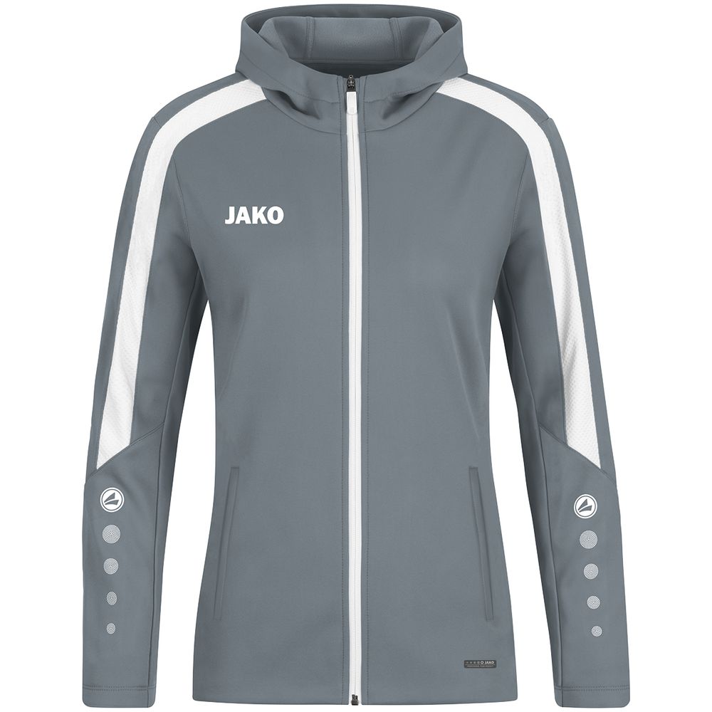 Jako Kapuzenjacke Power - steingrau